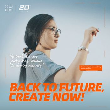 XPPen Celebrates 20 Years: Engaging with China's Leading Gemology Institution to Explore the Futuristic Jewelry Design