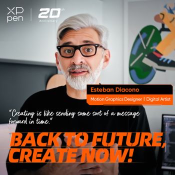 XPPen 20th Anniversary Special: A Conversation with Argentinian Motion Graphics Designer Esteban Diacono