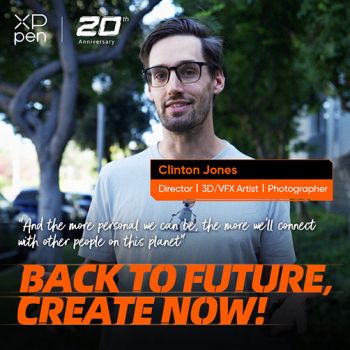 XPPen Celebrates 20 Years: A Dialogue with 3D Artist Clinton Jones on How Ultimate Artwork Connects People