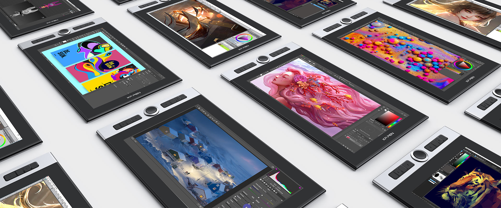 XP-Pen Innovator 16 drawing pad compatible with popular digital art software and windows 7/8/10 & Mac OS